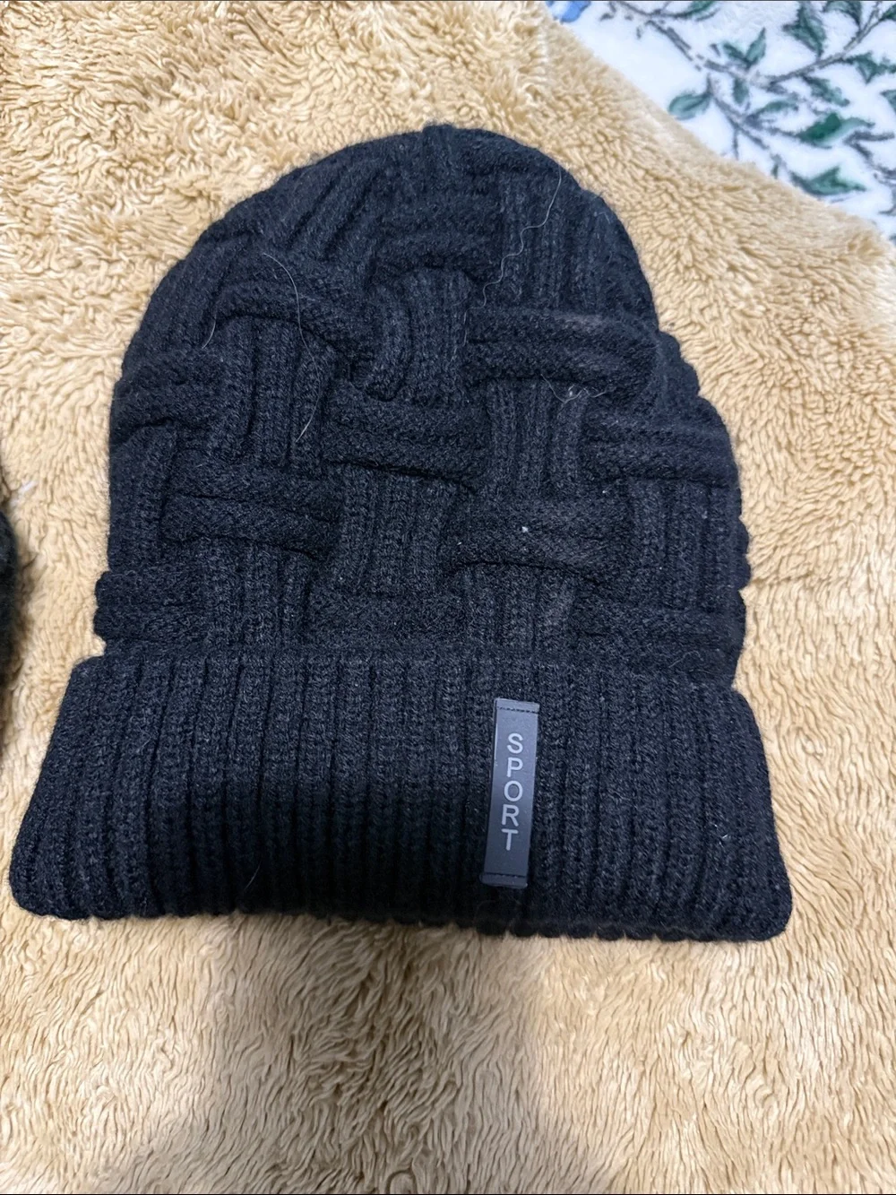 Kids Knit Beanie Hat - Light Gray